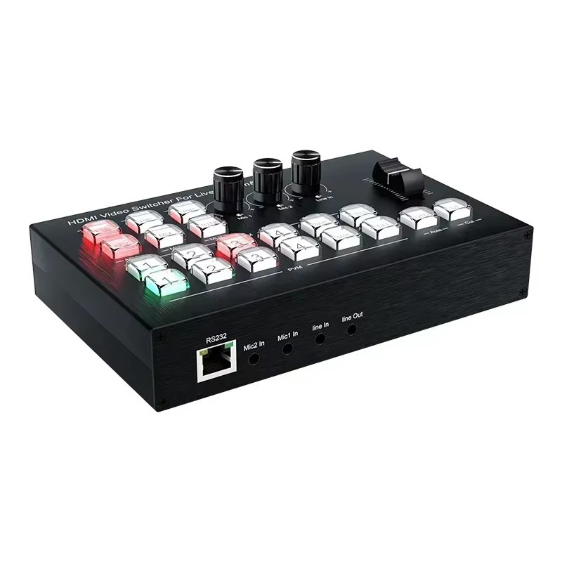 4K HDMI Video Switcher Mic Mix - 4 Hdmi Multi Monitor Video Card 4K recension och pris
